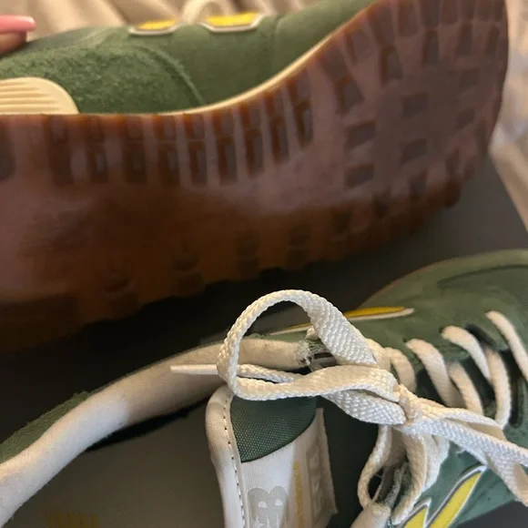 New Balance Kids Sneakers in Green and Yellow - Picture 6 of 8